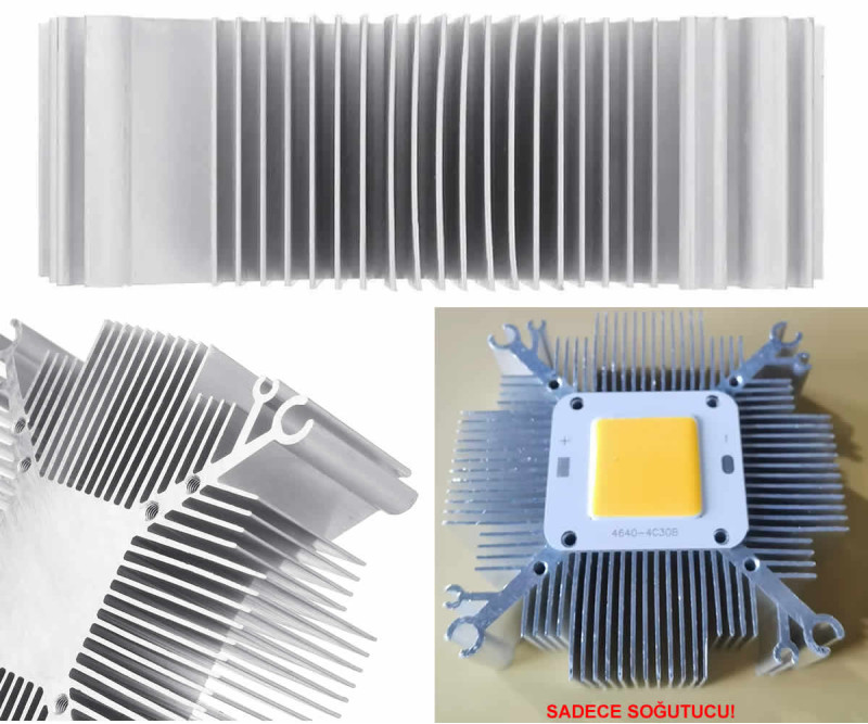 92x92x30mm Aluminum Cob Led Heatsink