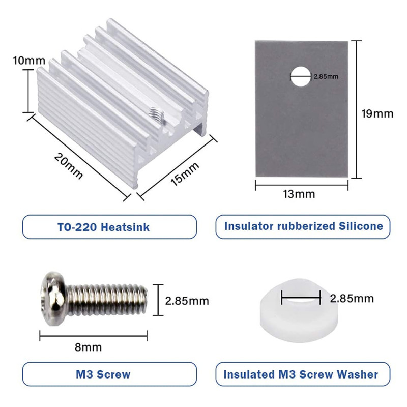 TO220 Aluminum Heatsink
