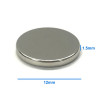 12mm x 1.5mm Round Magnet 4 Pieces