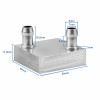 4x4cm Aluminum Cooling Block 90 Degrees