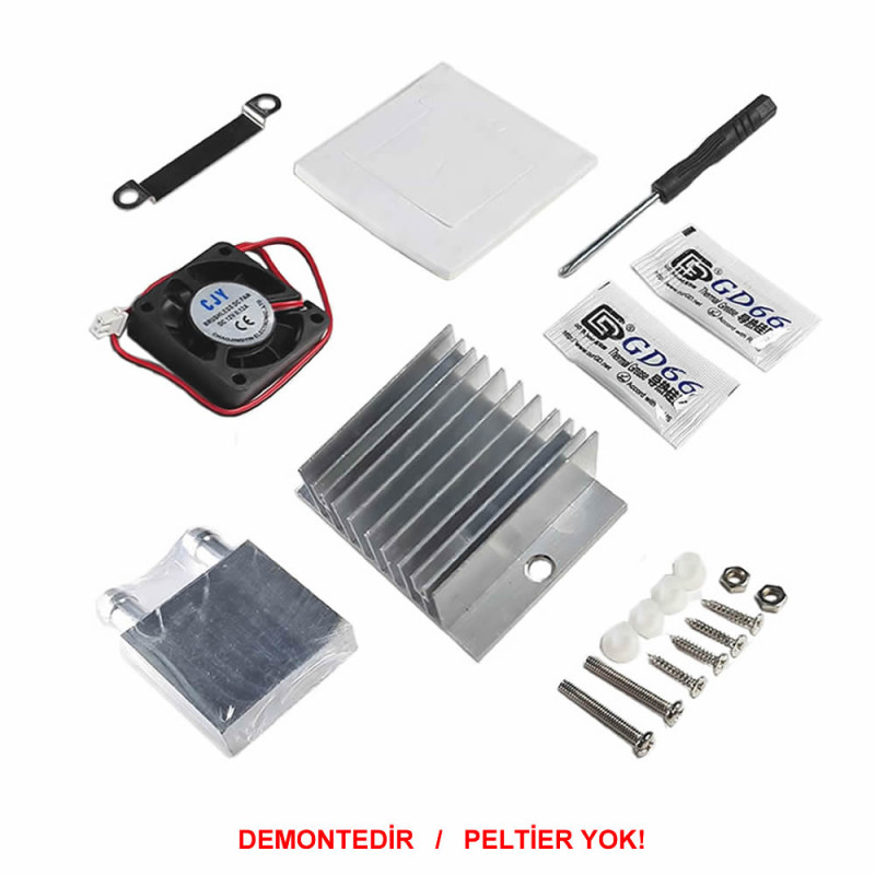 Disassembled Peltier Water Cooler Set Small