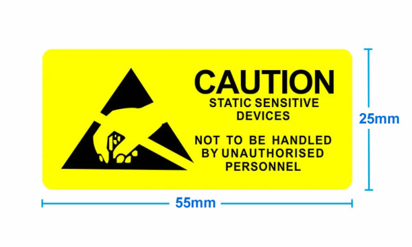 Antistatic Warning Label 10 Pieces