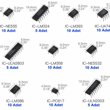 85 Parça 10 Tip Entegre Seti