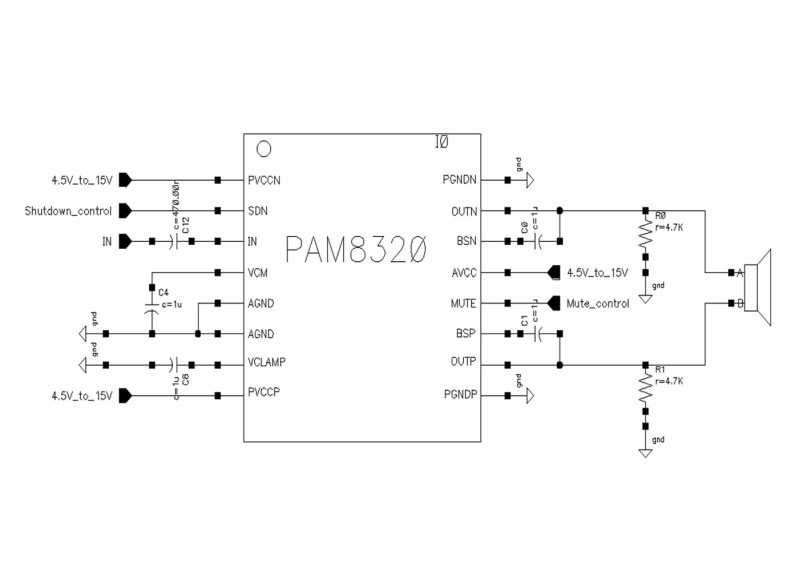 PAM8320 IC SOP16