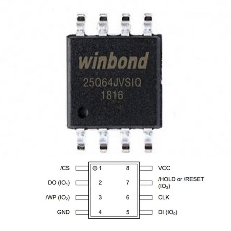 W25Q64JVSIQ Winbond 64M-bit Serial Flash