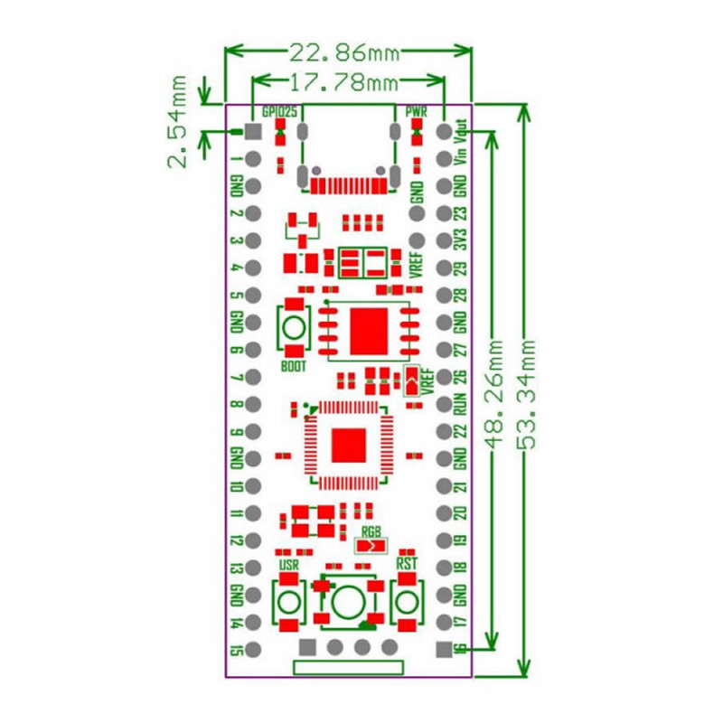 RP2040 Raspberry Pi Pico 16Mb Module