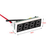 3 in 1 Voltmetre Termometre Saat