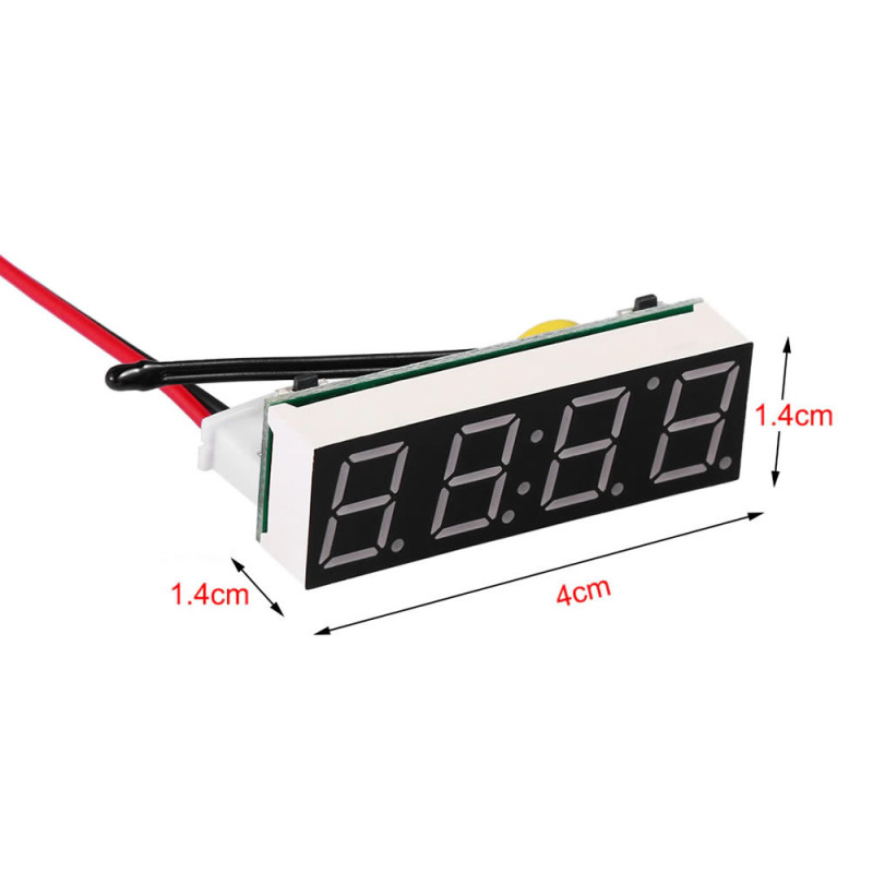 3 in 1 Voltmetre Termometre Saat