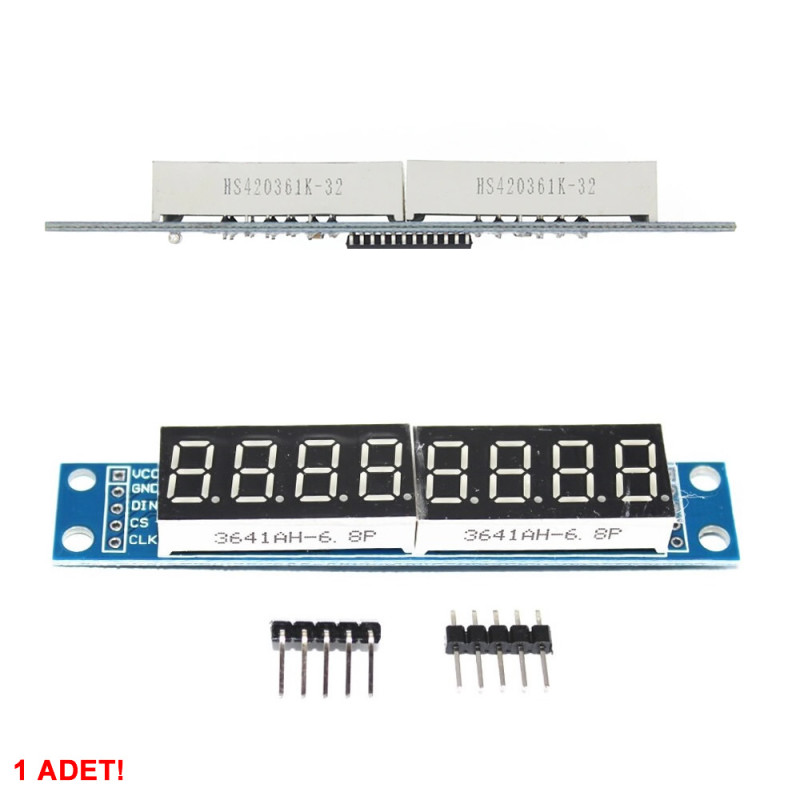 MAX7219 8 Digit Serial 7 Segment Display