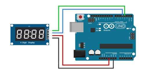 TM1637 4 Digit Serial 7 Segment Display