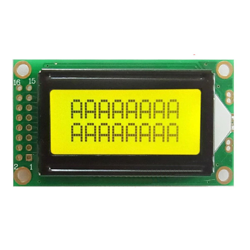 0802A 8x2 Character Lcd Module Green