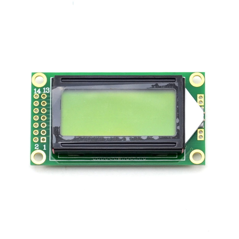 0802A 8x2 Character Lcd Module Green