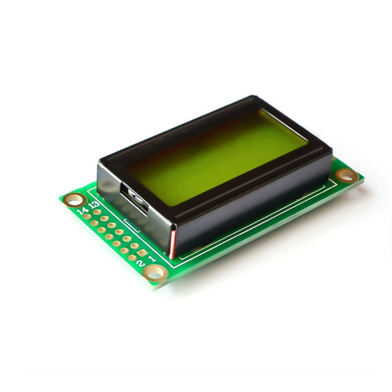 0802A 8x2 Character Lcd Module Green