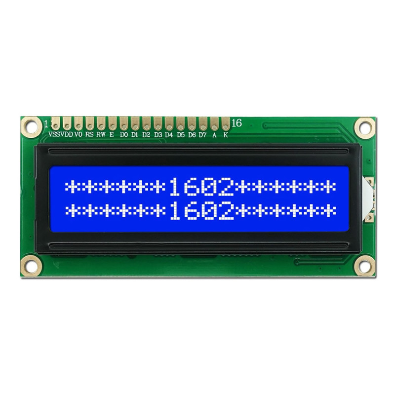 1602A 16x2 Character LCD Blue
