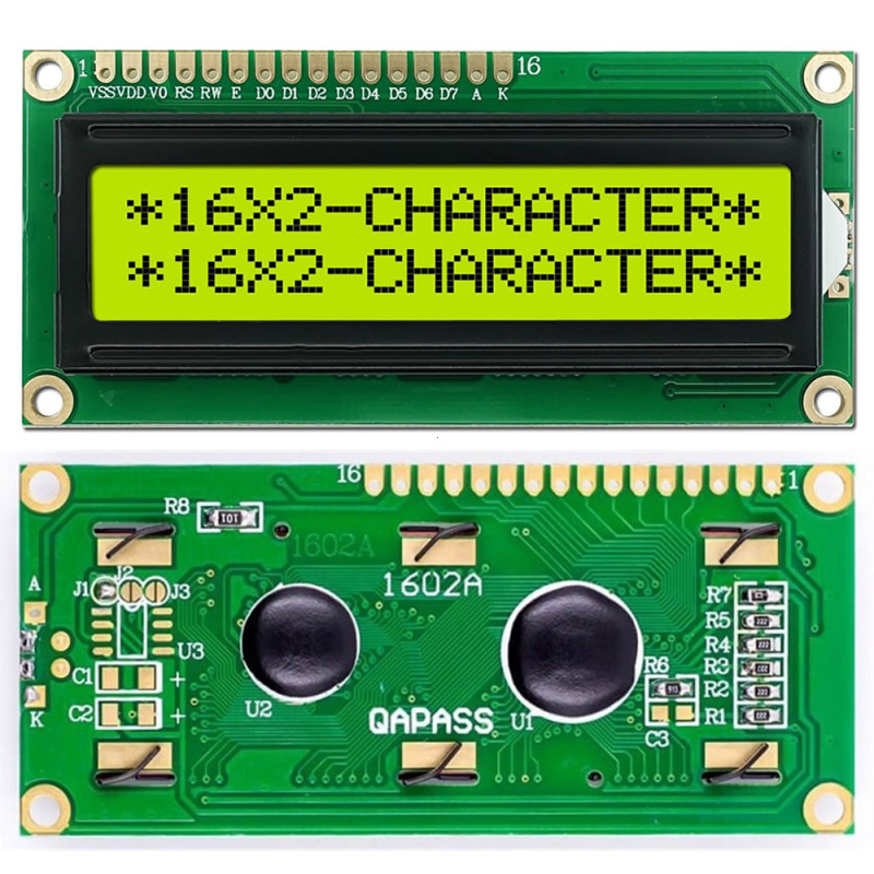 1602A 16x2 Character LCD Green
