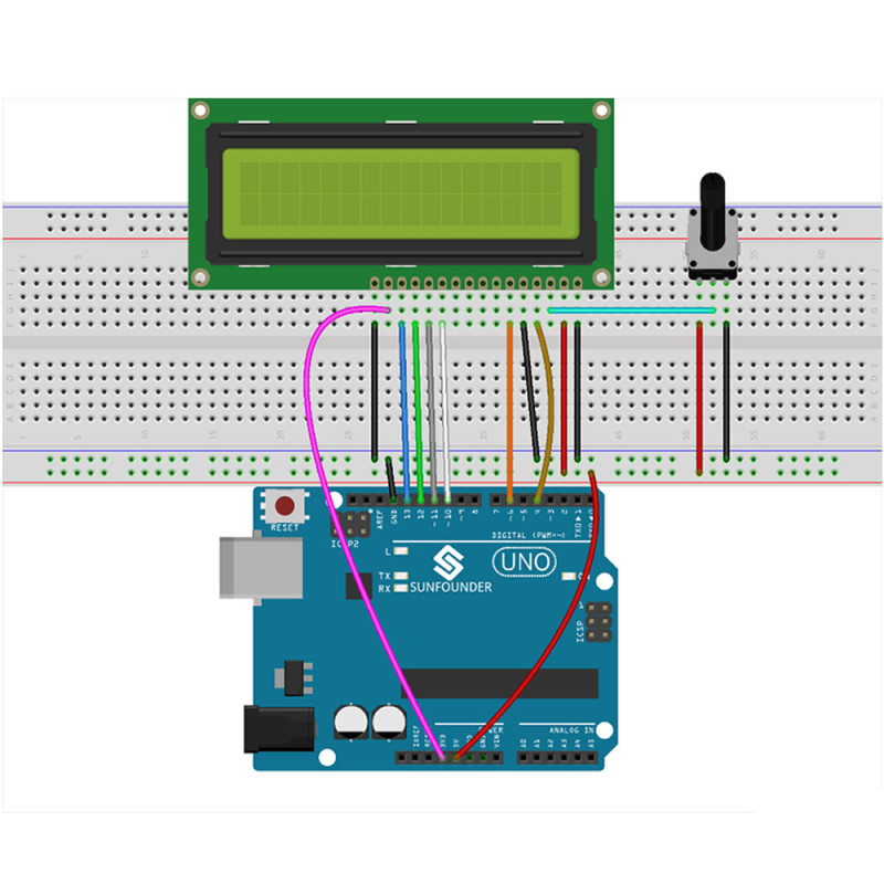 1602A 16x2 Character LCD Green