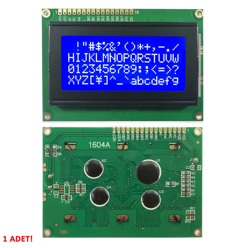 16x4 Blue LCD 1604A