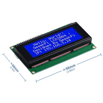 20x4 IIC Serial Blue LCD 2004A