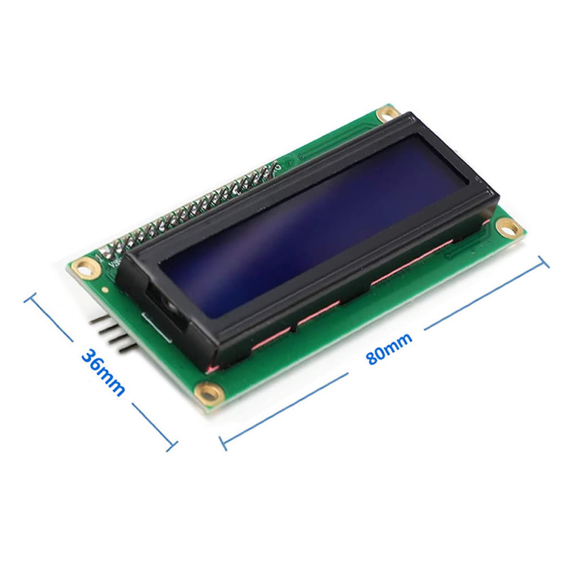 I2C 1602A Blue Lcd