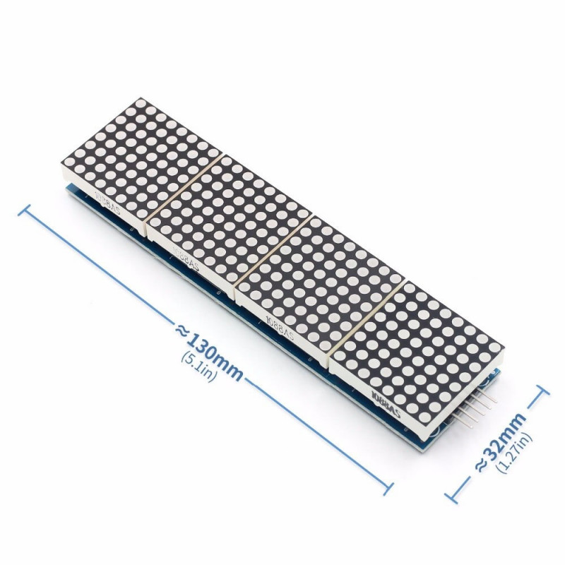 MAX7219 4-Unit Dot Matrix Module
