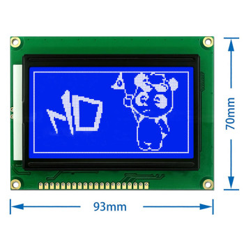 12864B V2.0 Blue Graphic Lcd Module
