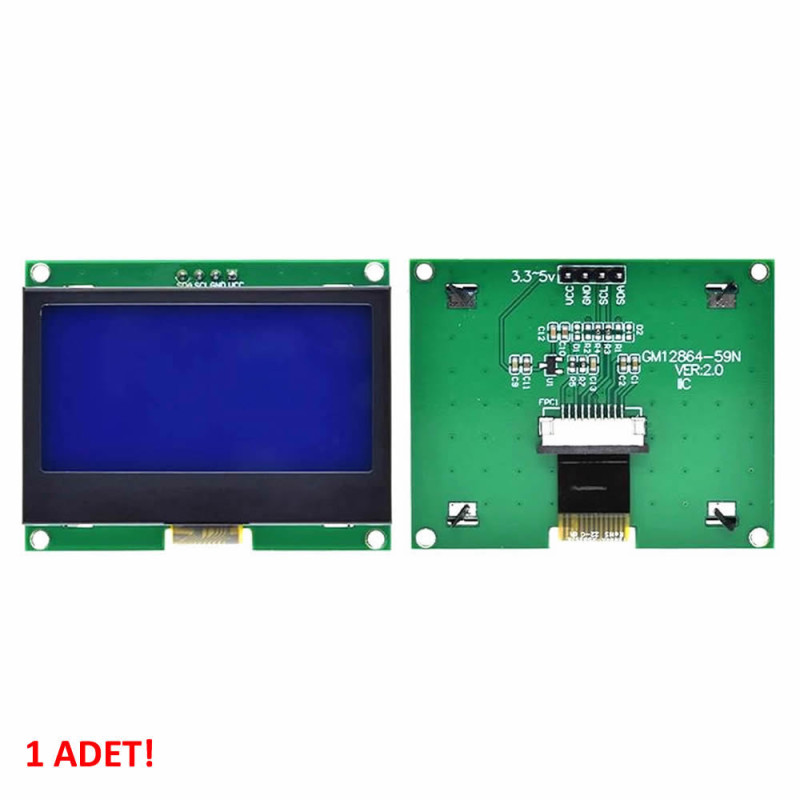 IIC GM12864 Glcd Blue