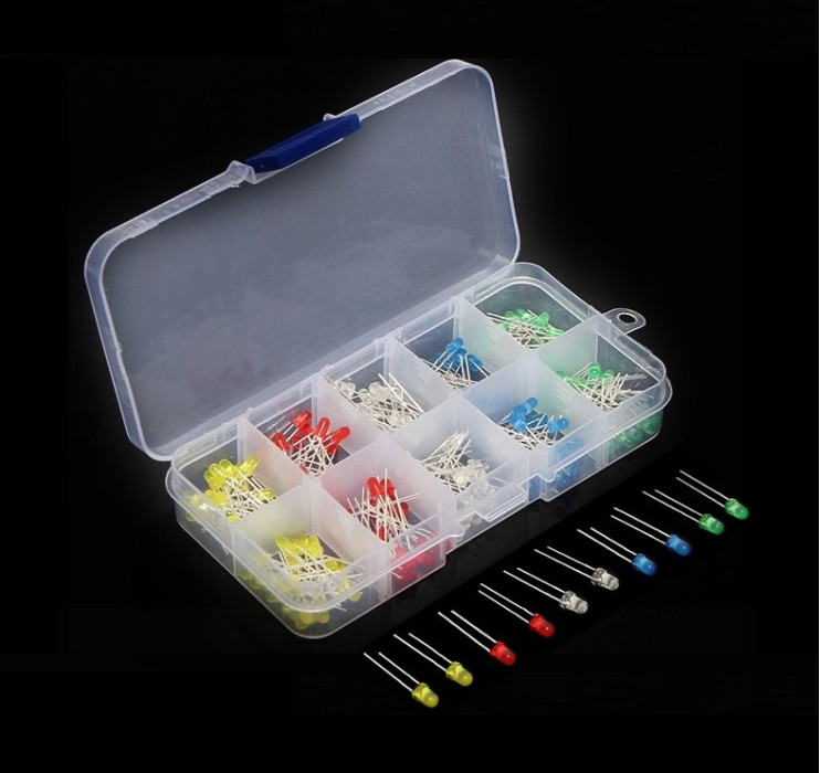100 pcs 5mm Led Set Boxed