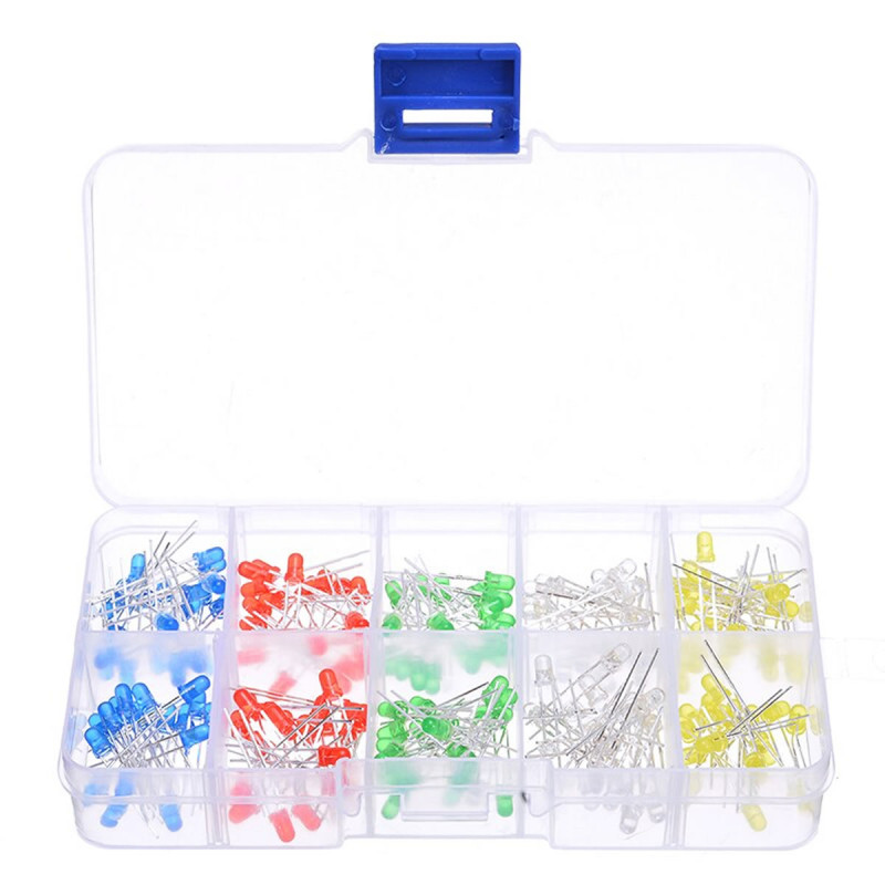 100 pcs 5mm Led Set Boxed