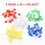100 Pcs 5mm LED Set