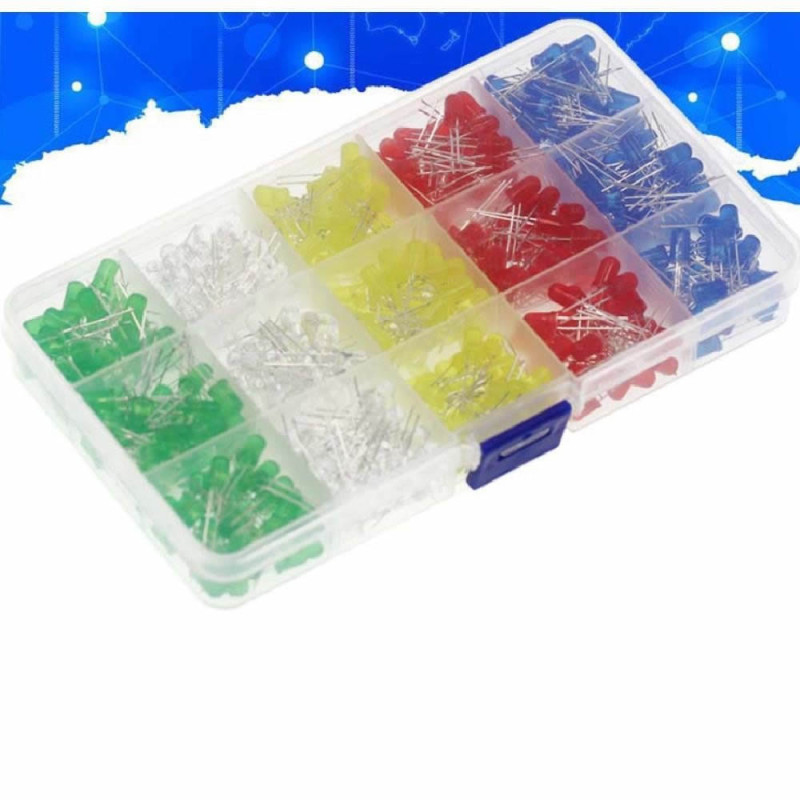 500 Pcs 5mm Led Set Boxed