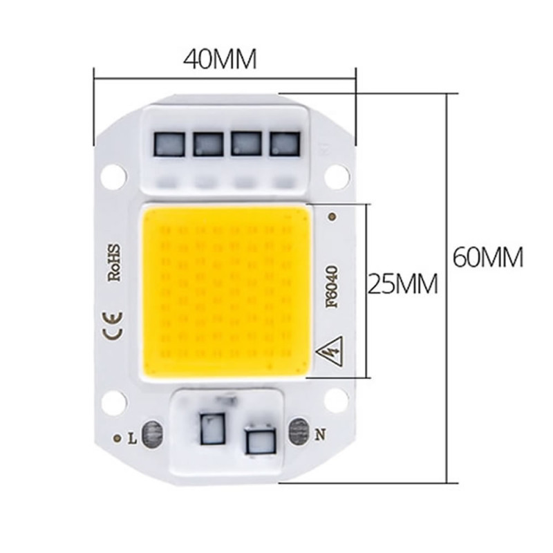 220V 50W Power Led Warm White