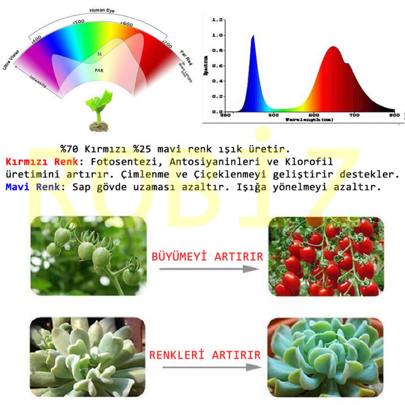 220V 50W Plant Grow Led