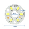 5730 12V 3W White Led Module