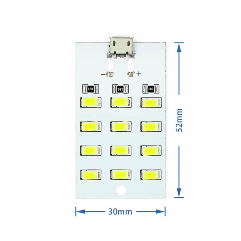 5730 5V 12 Led Board Microusb