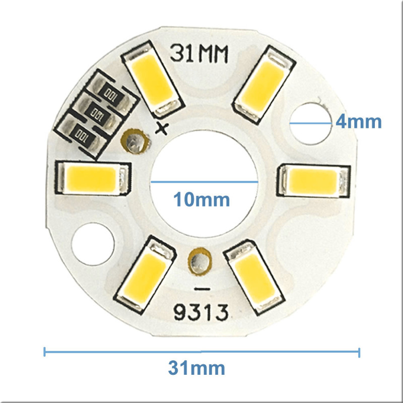 5730 5V 3W Beyaz Led Modül