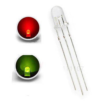 Led 5mm Kırmızı Yeşil Ortak Katot