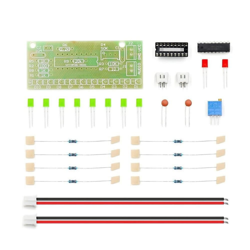 LM3915 10 Led VU Meter Kit