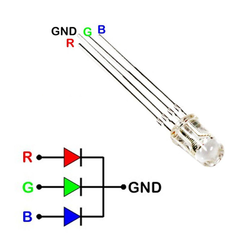 5mm Rgb Led Ortak Anot