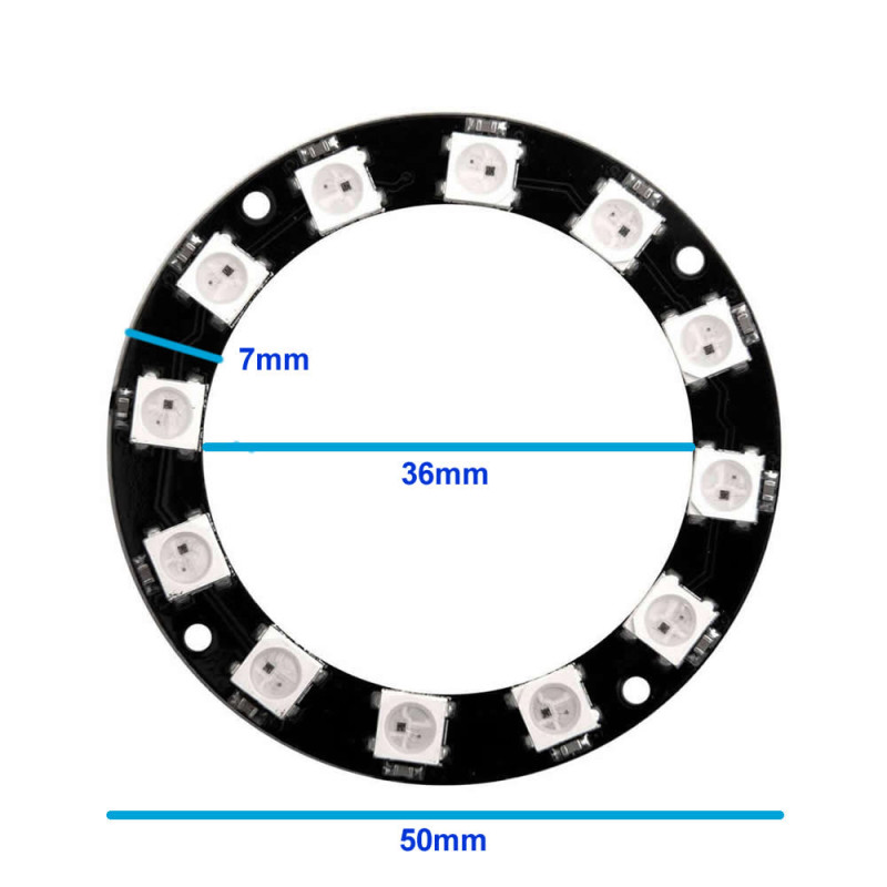 12 Led Ring WS2812B 5050 Rgb Led