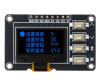 0.96 128x64 Oled Lcd Blue With Buttons