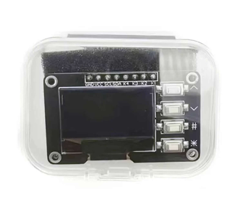 0.96 128x64 Oled Lcd Blue With Buttons