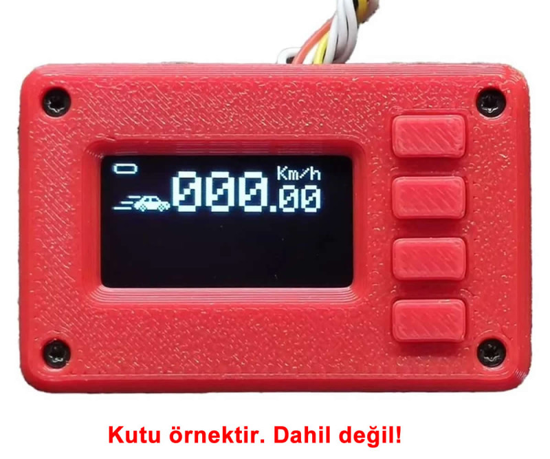0.96 128x64 Oled Lcd Blue With Buttons