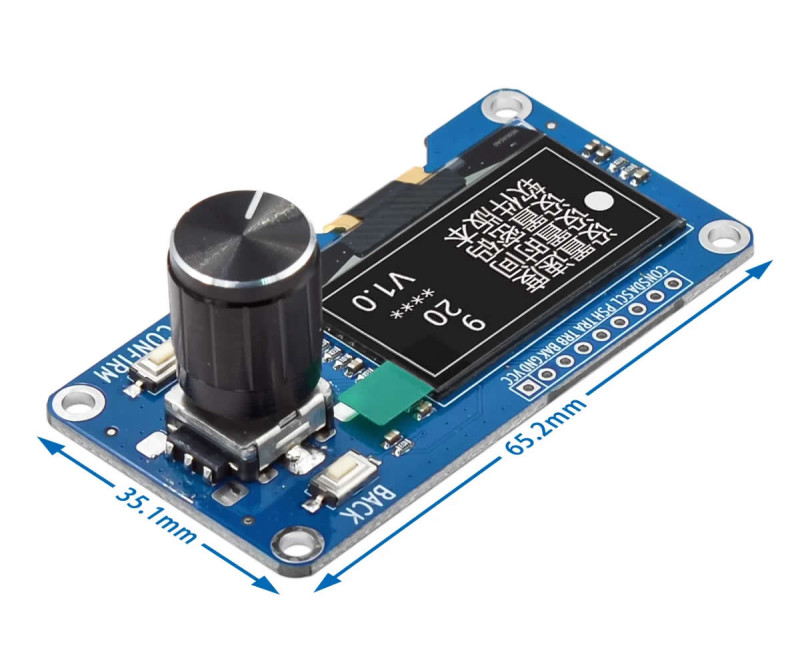 1.3 White Oled Encoder 2x Button
