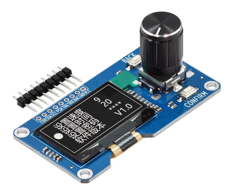 1.3 White Oled Encoder 2x Button