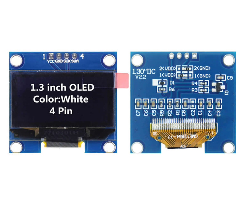 1.3 IIC Oled Lcd White