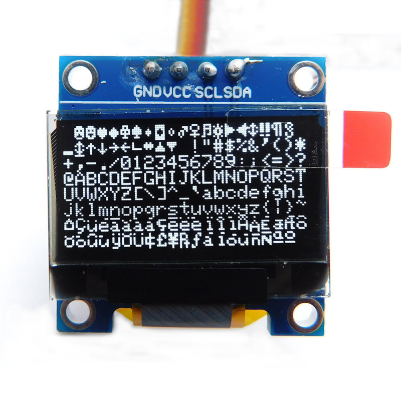 0.96 Inch Beyaz Oled Lcd Modül