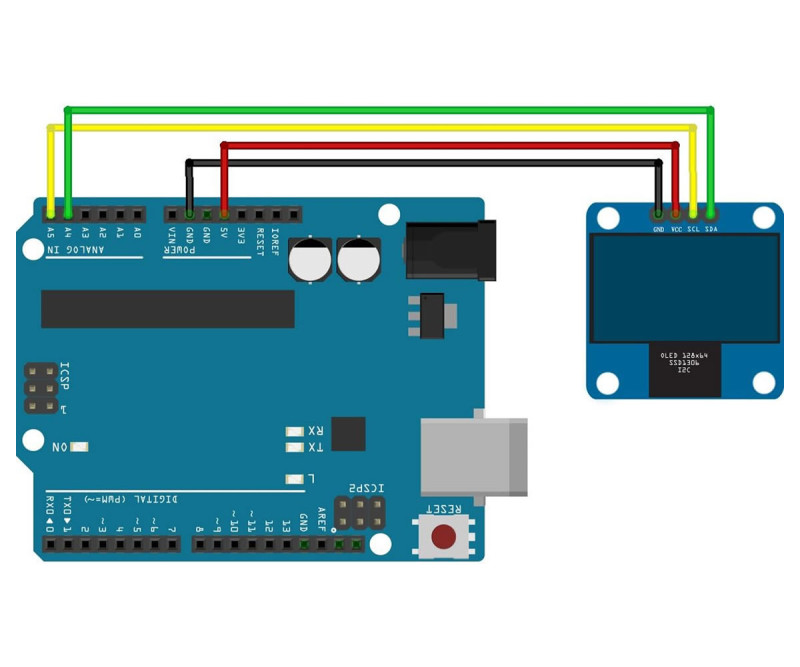 0.96 Inch Yellow Blue Oled Module