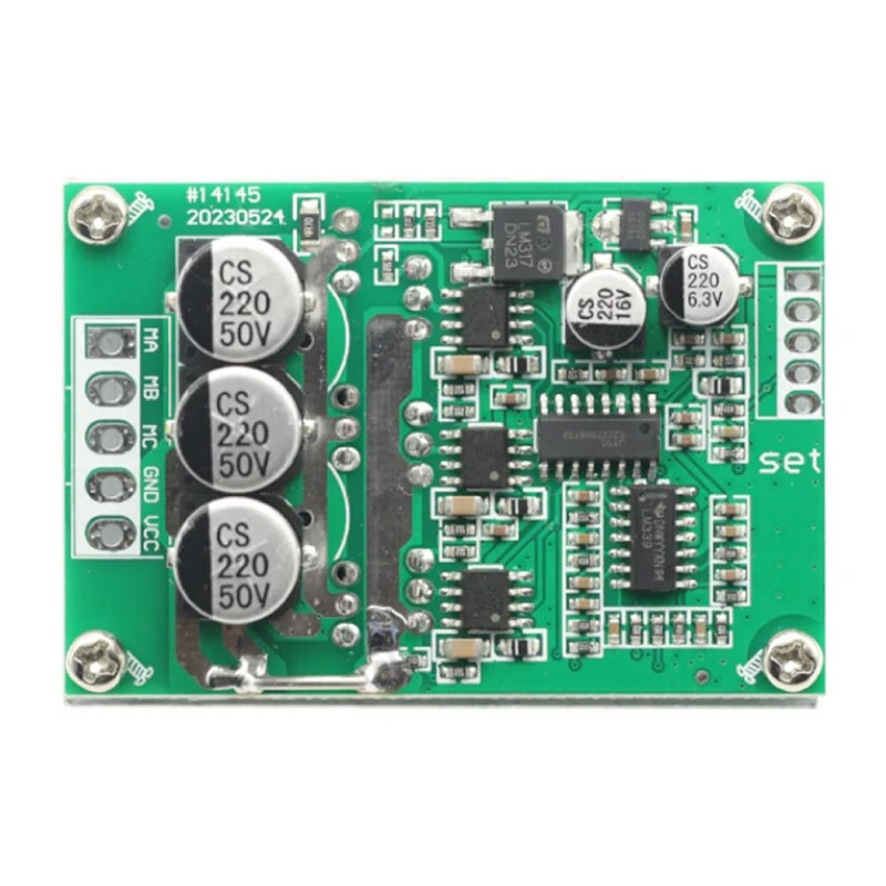 Soğutuculu 15A 36V DC 500W Fırçasız Motor Sürücü