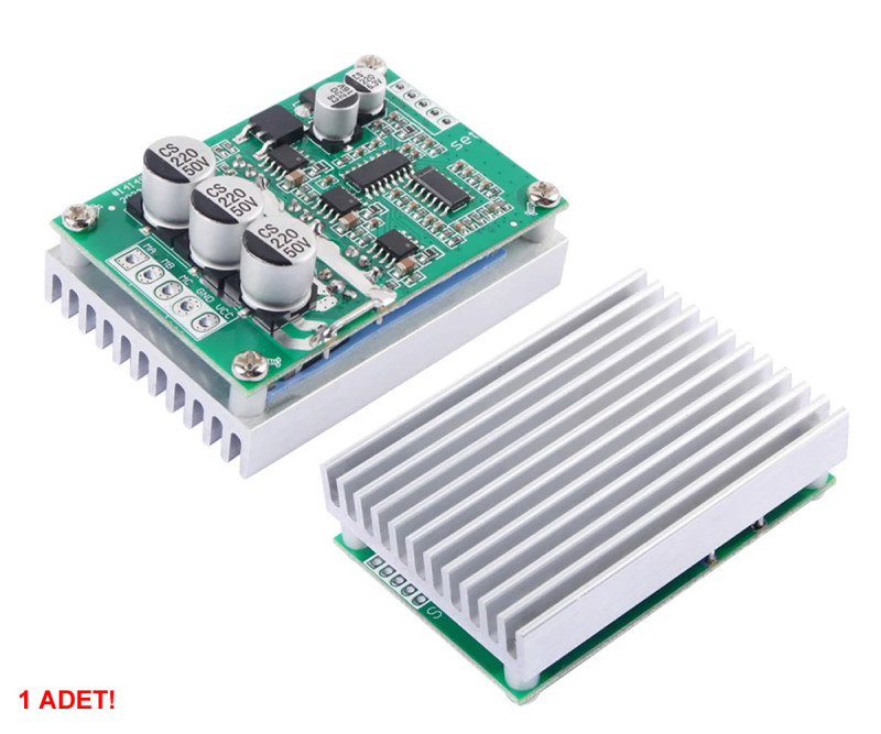 Soğutuculu 15A 36V DC 500W Fırçasız Motor Sürücü