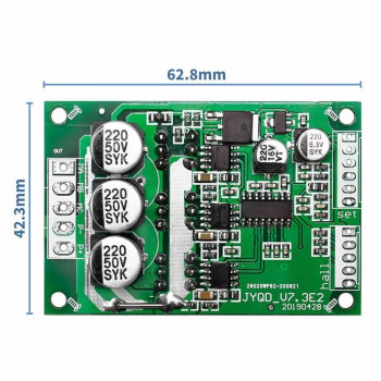 15A 36V DC 500W Brushless Motor Driver